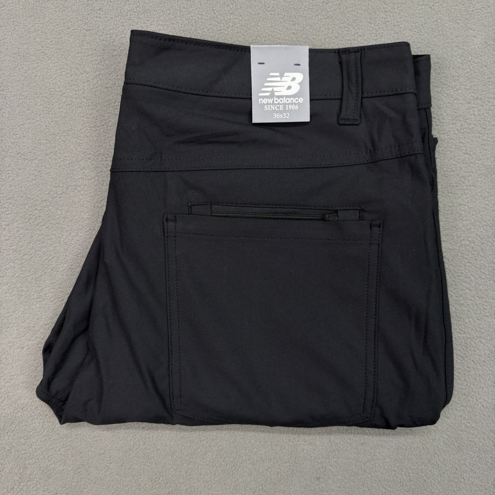 New Balance Mens Size 36x32 All Motion Golf Performance Black 5 Pocket Pants